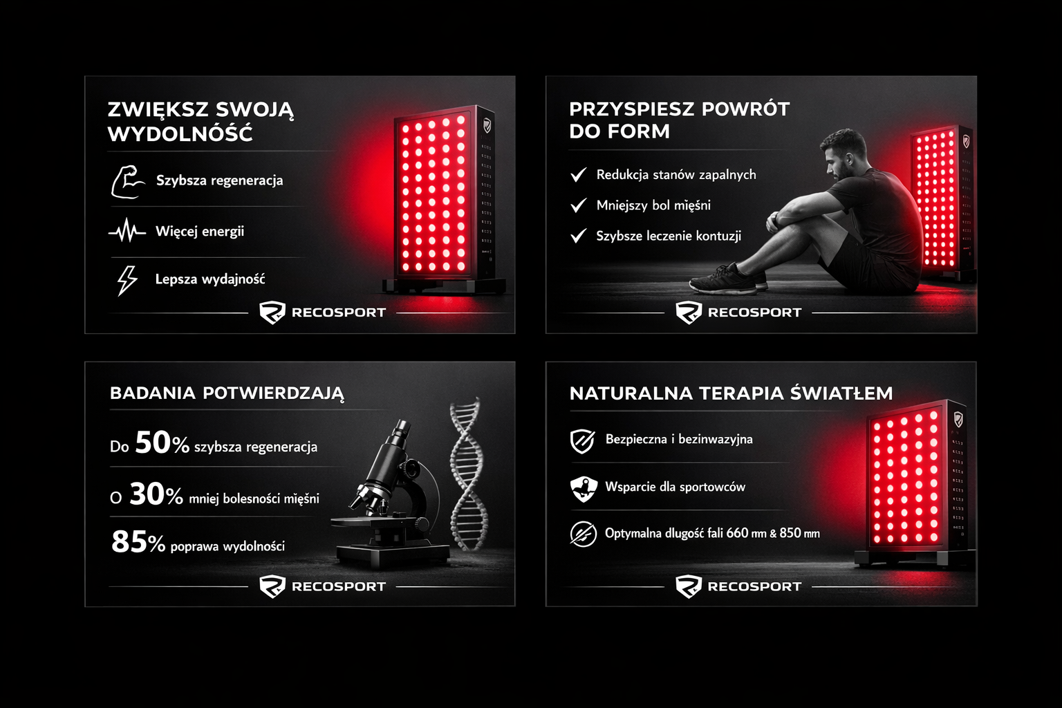 Efekty terapii światłem czerwonym